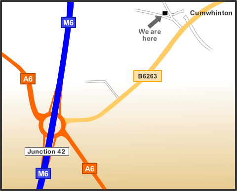 A map showing our location